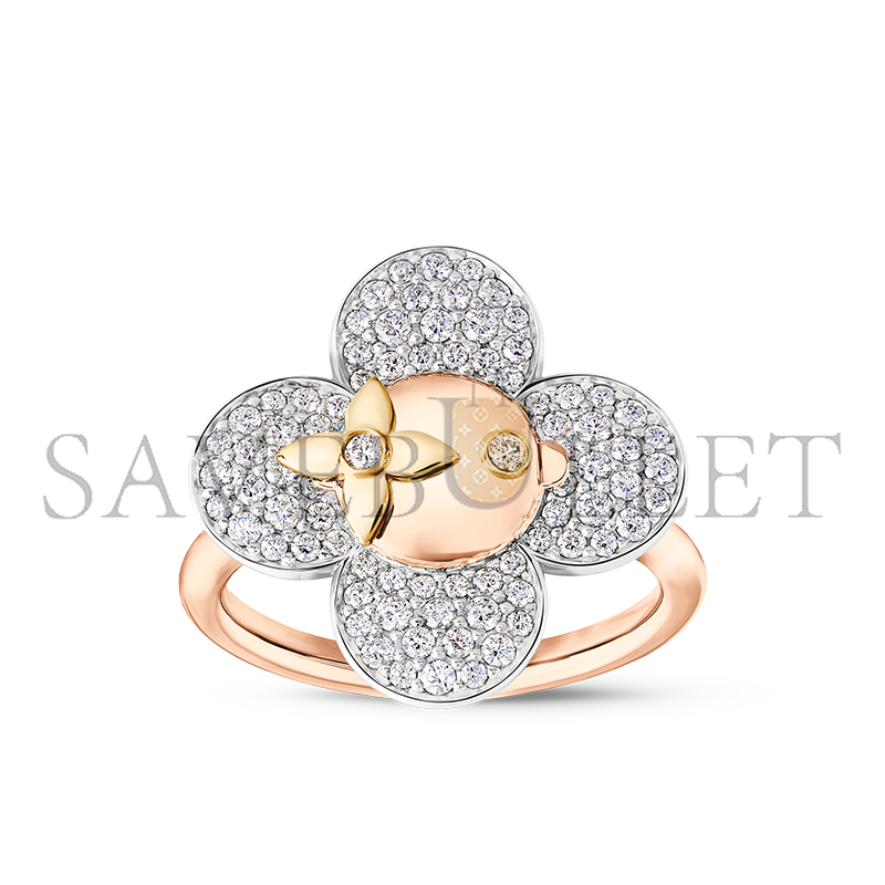 l0*is v*t0n u1u1enne ring, 3 golds and di*m*nds q0t48g